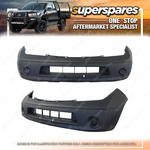 Front Bumper Bar Cover for Nissan Navara D40 Spain Built no Number Plate Holder