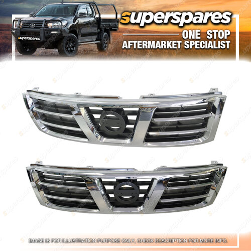 Chrome/Grey Superspares Front Grille for Nissan Patrol GU 10/2001-09/2004