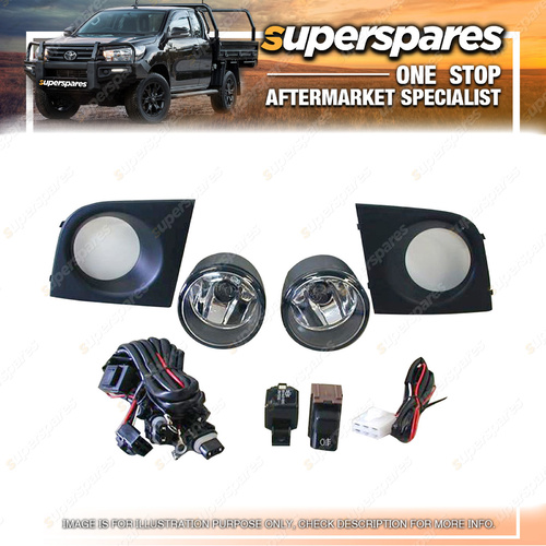 Superspares Fog Light Set for Nissan Tiida C11 02 / 2006 - 11 / 2009