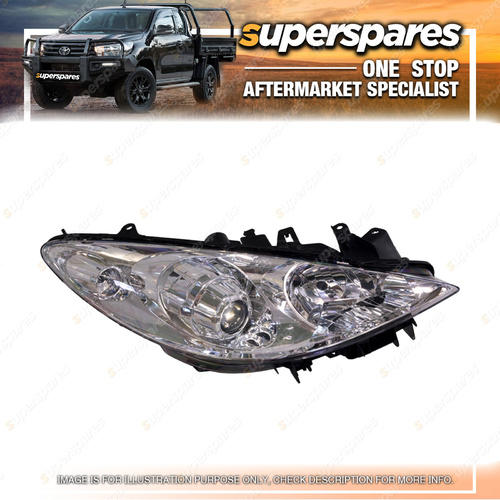 Superspares Head Light Right Hand Side for Peugeot 307 10/2005-On