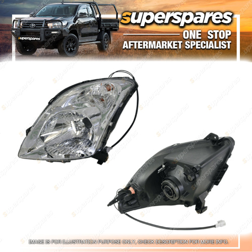 Superspares Left Headlight for Suzuki Swift EZ Chrome 01/2005-09/2010