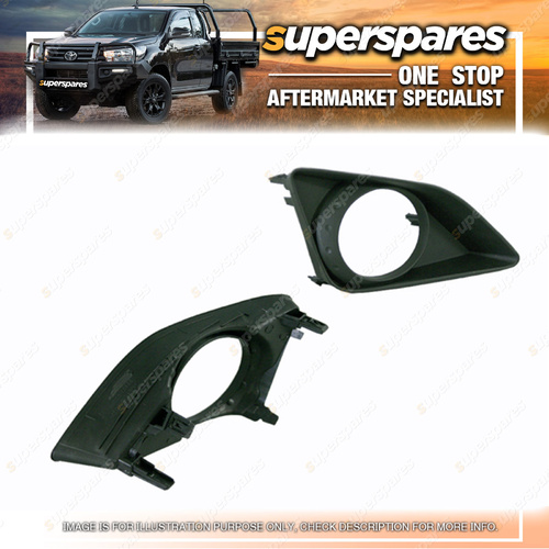 Superspares Right Fog Light Cover With Hole for Toyota Corolla Sedan ZRE152