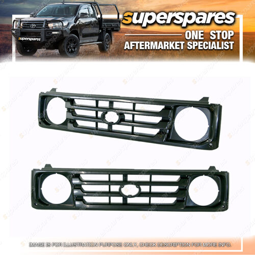 Black Front Grille for Toyota Landcruiser FJ78 FJ79 12/1999-03/2007