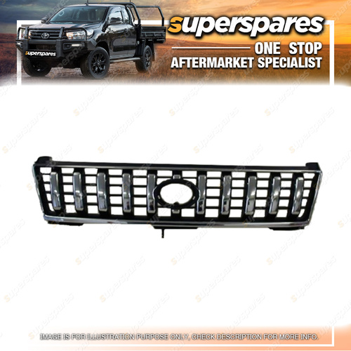 Chrome / Black Front Grille for Toyota Landcruiser Prado JZ95 07/1996-07/1999