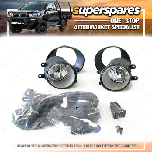 Superspares Fog Light Kit for Toyota Yaris Hatchback NCP90 2005-2008