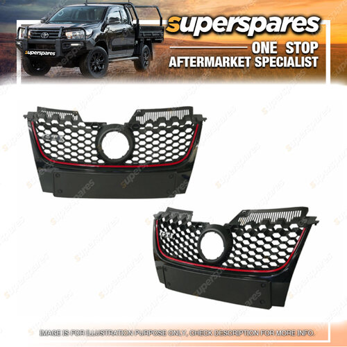 Superspares Front Grille for Volkswagen Golf Gti MK5 07/2004-09/2008