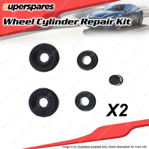 2 x Rear Wheel Cylinder Repair Kit for Audi FOX 1.5L ZC 4Cyl 73KW suits P7800