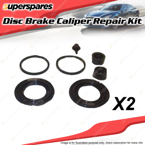 2 x Front Brake Caliper Repair Kit for Ford Fairlane Fairmont Falcon BA BF AU FG