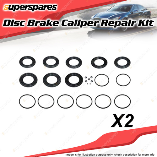 2 x Front Disc Brake Caliper Repair Kit for Iveco Eurocargo 150E23 ML150 5.9L