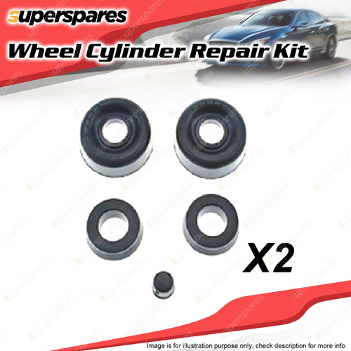 2 x Rear Wheel Cylinder Repair Kit for Nissan Navara D22 2.4L 4Cyl 1997-1999