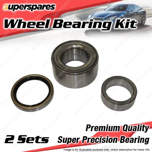 2x Front Wheel Bearing Kit for Renault 18 GTS 1.6L 4 Door Sedan 1979-1984