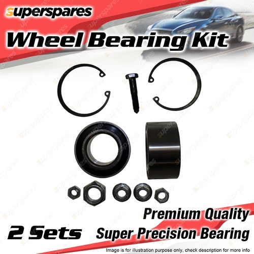 2x Front Wheel Bearing Kit for SEAT CORDOBA IBIZA 6K TOLEDO GLX 1L I4