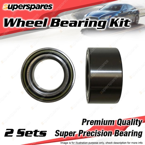 2x Rear Wheel Bearing Kit for MERCEDES BENZ 230TE 300TE E280 E280T S124 W124