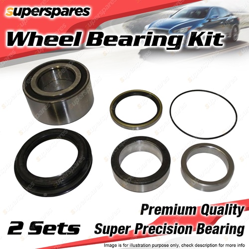 2x Rear Wheel Bearing Kit for LEXUS LX470 UZJ100R UZJ100 4.7L V8 DOHC 1998-2008