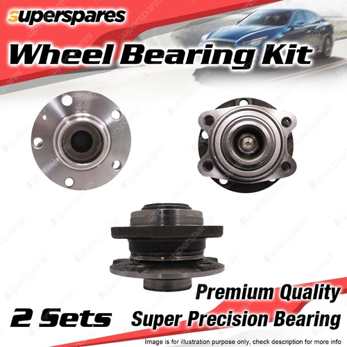 2x Rear Wheel Bearing Kit for Audi A6 C6 4F 2.4L 130KW V6 DOHC 2004-2007