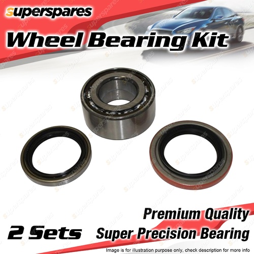 2x Front Wheel Bearing Kit for VOLVO S40 B4184S3 1.8L 1.9L I4 1995-1997