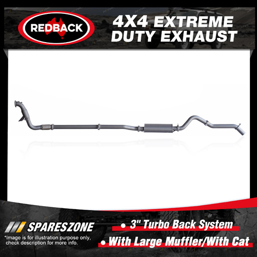 Redback 3" Exhaust Large Muffler & cat for Ford Ranger PX P4AT 2.2L 01/11-09/16