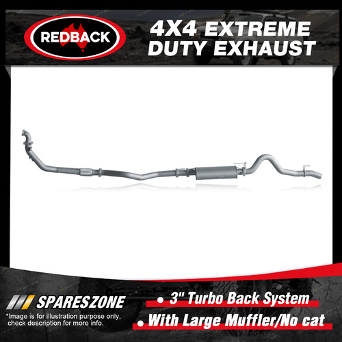 Redback 3" 409 SS Exhaust & Muffler No cat for Holden Colorado RC Rodeo RA