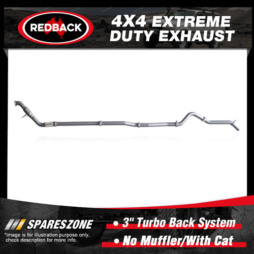 Redback 3" 409 SS Exhaust No Muffler/Cat for Mazda BT-50 UP UR 3.2L 11/11-06/16