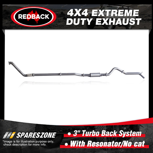 Redback 3" 409 SS Exhaust & Resonator No cat for Mazda BT-50 UP UR 3.2L 11-16