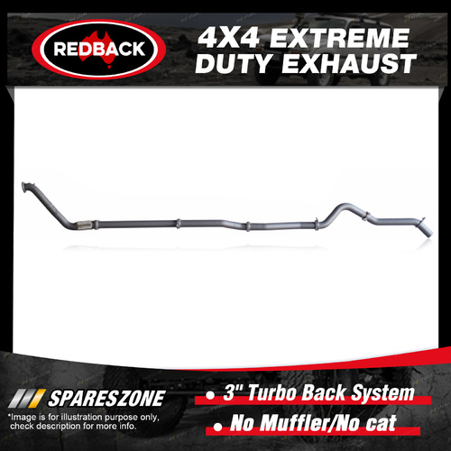 Redback 3" Exhaust No Muffler/Cat for Mazda BT-50 UP UR 3.2L 11/11-06/16