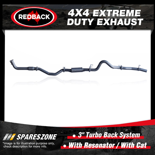 Redback 4x4 Exhaust & Resonator & cat for Toyota Landcruiser 100 1HD-FTE 00-07