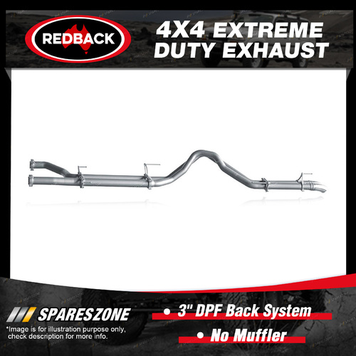 Redback 4x4 Exhaust No Muffler for Toyota Landcruiser 200 1VD-FTV 10/15-on