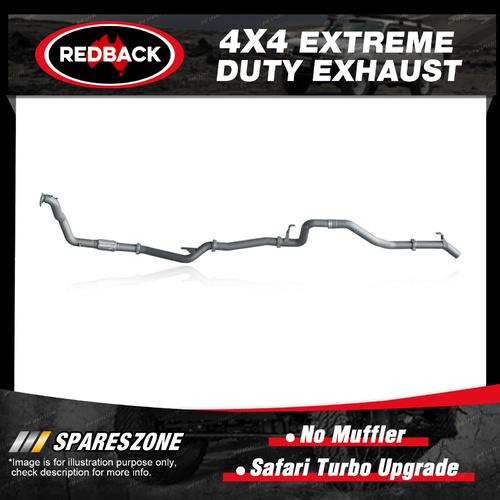 Redback Exhaust No Muffler for Toyota Landcruiser 75 78 4.2L 1Hz Safari Turbo