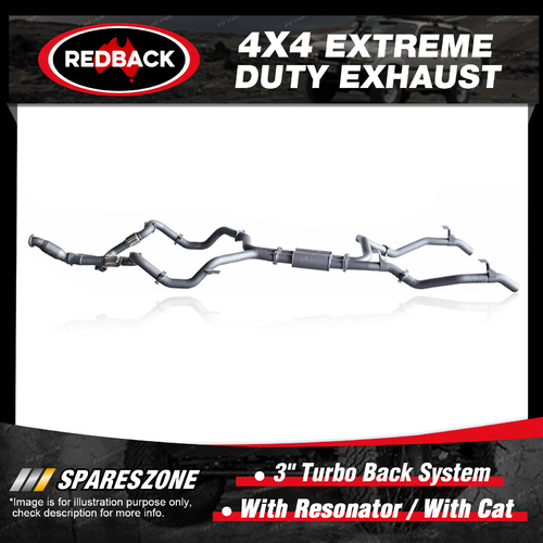 Redback 4x4 Exhaust & cat for Toyota Landcruiser VDJ79R Manual 01/07-01/16