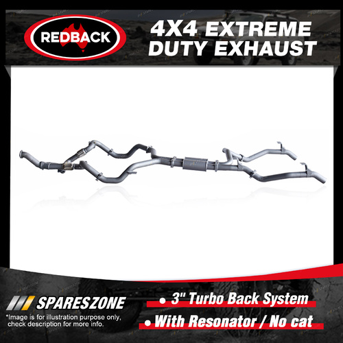 Redback 4x4 Exhaust & Resonator No cat for Toyota Landcruiser 79 1VD-FTV manual