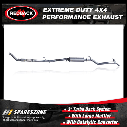 Redback 409 SS 4X4 Performance Exhaust for Toyota Landcruiser 79 1VD-FTV 12-16