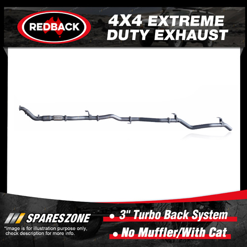 Redback 4x4 Exhaust & cat No Muffler for Toyota Landcruiser VDJ79 1VD-FTV 12-16