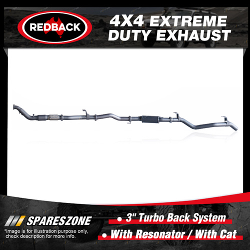 Redback 4x4 Exhaust & Resonator & cat for Toyota Landcruiser VDJ79 10/12-10/16