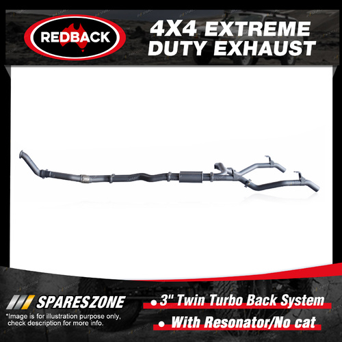 Redback 4x4 Exhaust & Resonator No cat for Toyota Landcruiser 79 1VD-FTV 12-16