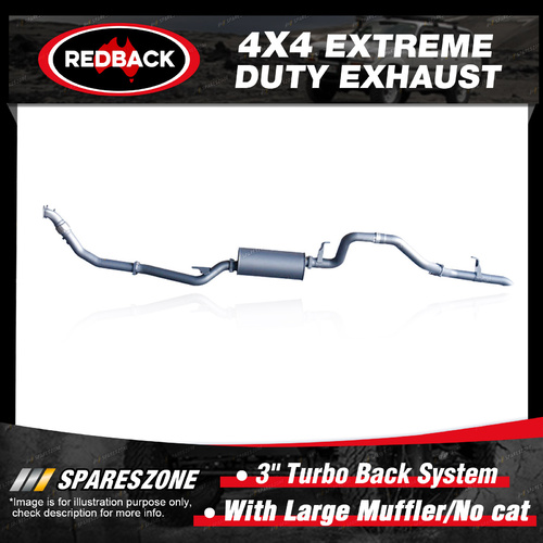 Redback 4x4 Exhaust Large Muffler No cat for Toyota Landcruiser 80 81 4.2L