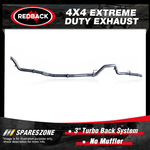 Redback 4x4 Exhaust No Muffler for Toyota Prado 120 1KD-FTV 08/06-07/15