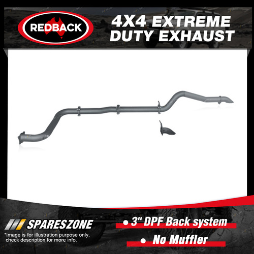 Redback 3" 4x4 Exhaust No Muffler for Volkswagen Amarok 2H 3.0L 09/16-on