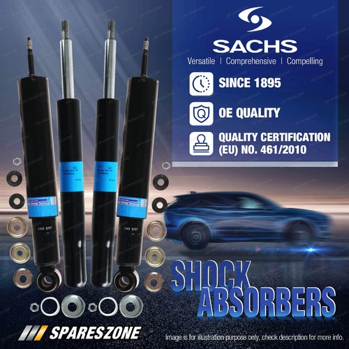 Front + Rear Sachs Shock Absorbers for BMW 3 Series E30 Sedan Cabriolet Coupe