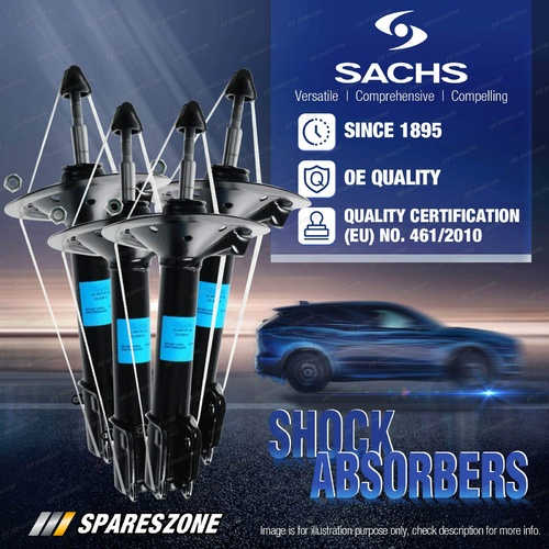 Front + Rear Sachs Shocks for Suzuki Swift SF413 SF416 Hatchbac Sedan 90-97