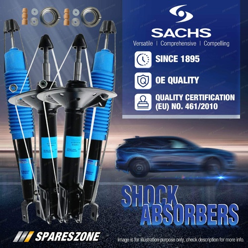 Front + Rear Sachs Shock Absorbers for Ford KA RB 1.0i 1.3i Hatchback 97-98