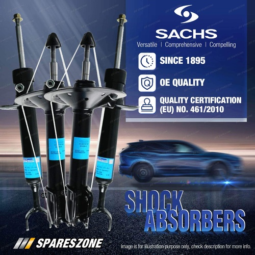 Front + Rear Sachs Shock Absorbers for Ford Falcon AU XR6 XR8 Ute 07/99-10/02