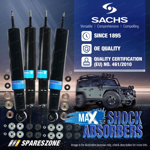 Front + Rear Sachs Max Shocks for Toyota Land Cruiser FZJ FJ HDJ HZJ 80 Wagon