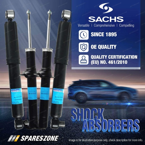 Front + Rear Sachs Shock Absorbers for Honda Accord Euro CU 2.4L Sedan 08-13