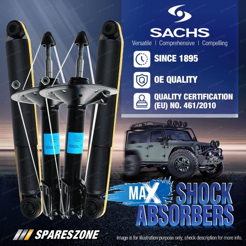 Front + Rear Sachs Max Shock Absorbers for Ford Ranger PX 2.2L Petrol Ute 11-20