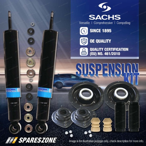 Rear Sachs Shock Absorber Mount Bearing Bump Stop Kit for Volkswagen Polo 6N 1.6