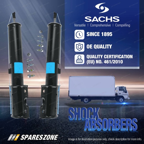 2 x Front Sachs Truck Shock Absorbers for Fiat Ducato 160 Multijet 3.0D 115kW