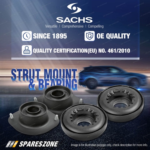 2x Front Sachs Top Strut Mount + Anti-Friction Bearing Kit for Holden Astra TR