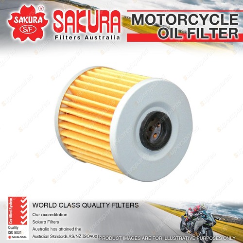 Sakura Motorcycle Oil Filter for Kawasaki BJ250 BR250 KLR250 KLR650 KZ250 Z250