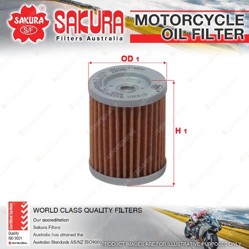 Sakura Motorcycle Oil Filter for Kawasaki KLX125 KLX125L 124cc 2003-2007