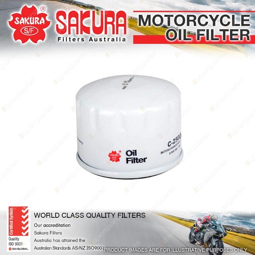 Sakura Motorcycle Oil Filter for Piaggio MP3 399cc 400 X9 460cc 2001-On